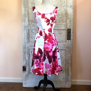 Nine West Floral Print Dress Sz: 14